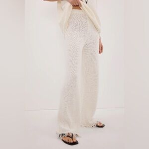 DISSH Sue Off White Fringe Knit Pant